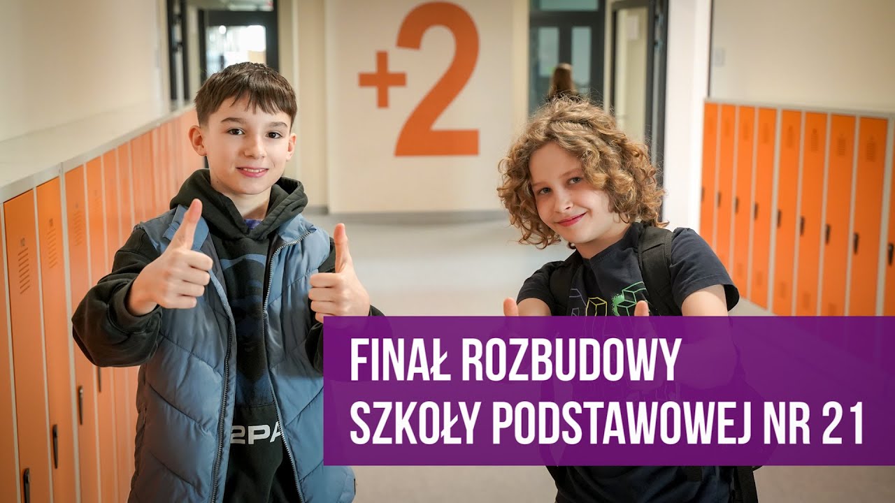 Szkoła Podstawowa nr 21 w Katowicach-Podlesiu rozbudowana