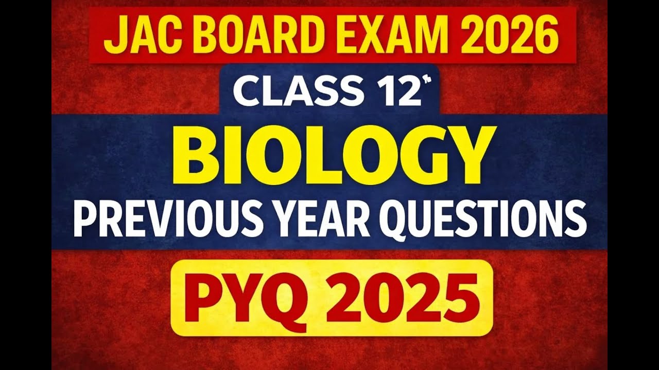 Class 12 Biology Previous Year Questions (PYQ) 2025 || Class 12 Biology Previous Year Questions 2025
