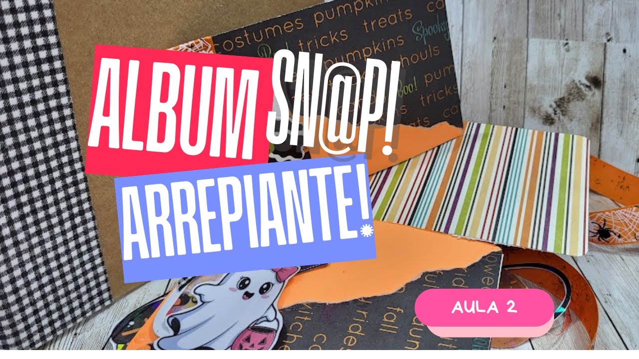 SCRAPBOOK HALLOWEEN FÁCIL: Álbum SN@P! Assustadoramente Lindo em 5 Passos!