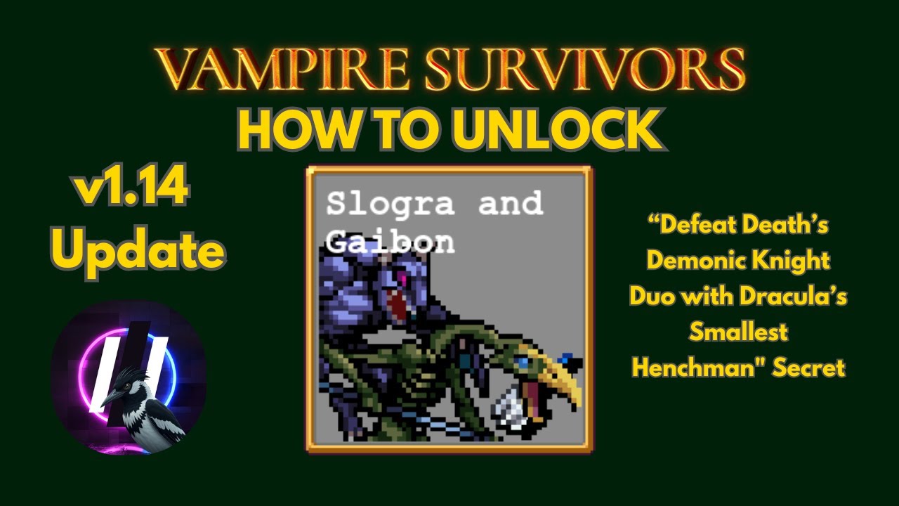 VAMPIRE SURVIVORS SECRET - Defeat Death's demonic knight duo with Dracula's smallest henchman