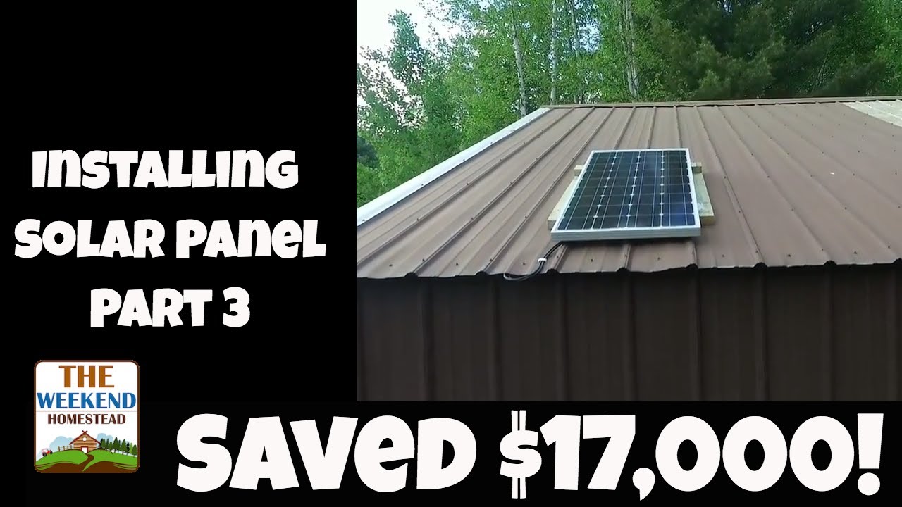 Off grid Mini-Solar Panel Systems for Utility Buildings ~ Step 3 - Panels