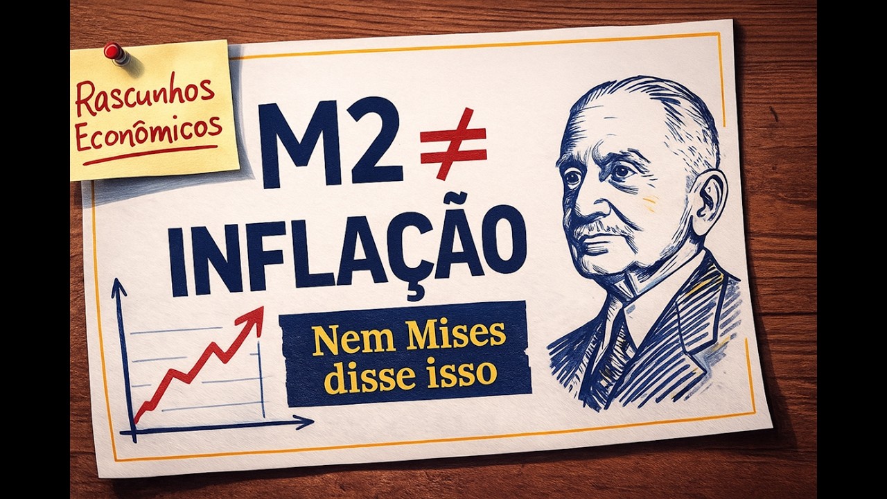 Base Monet&aacute;ria n&atilde;o &eacute; M2 e N&Atilde;O &eacute; Infla&ccedil;&atilde;o: O Que Mises REALMENTE Disse
