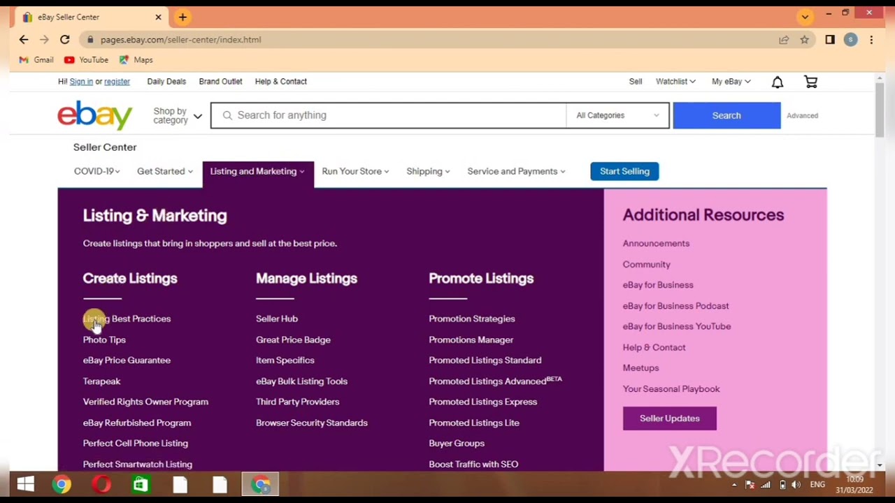 eBay Seller Center || Best e-commerce platform 2022