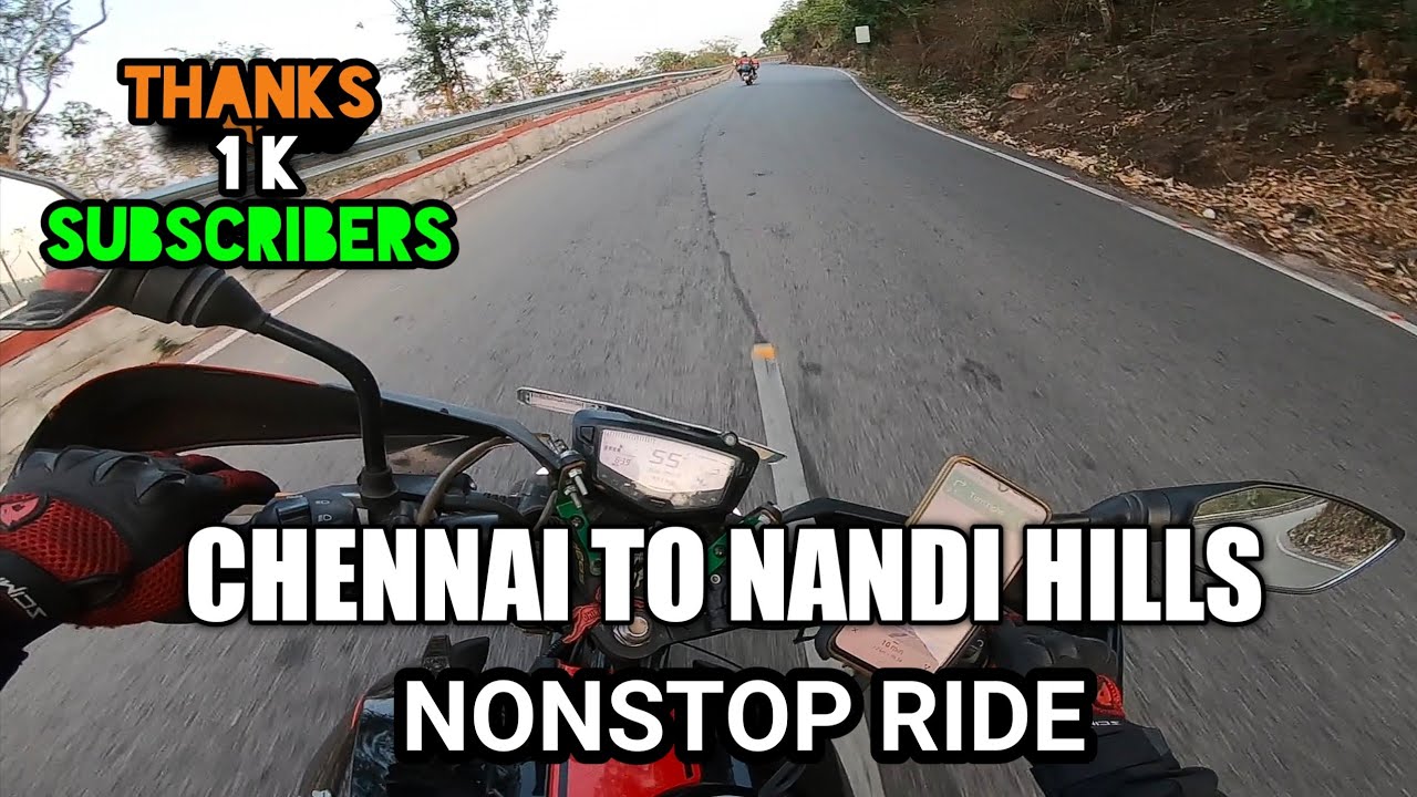 CHENNAI TO NANDHI HILLS | HEAVY FOG RIDE | APACHE 2004V