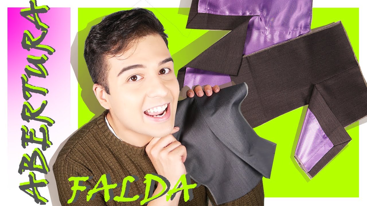 cómo coser una ABERTURA trasera FALDA (Tapeta)