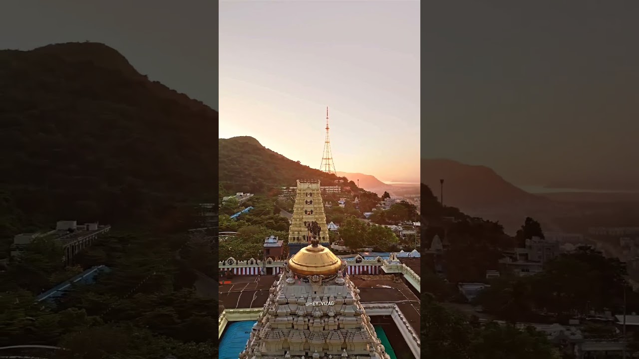 Simhachalam Appanna Temple DroneView