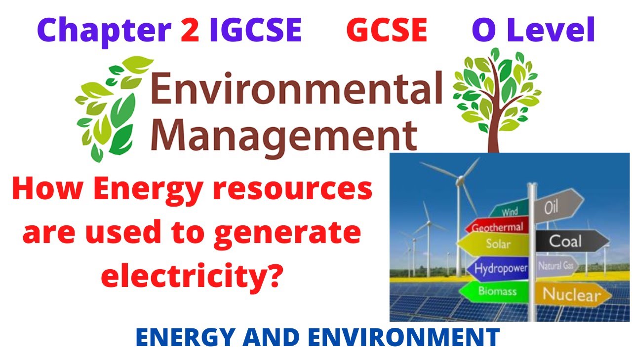 How Energy resources are used to generate electricity?