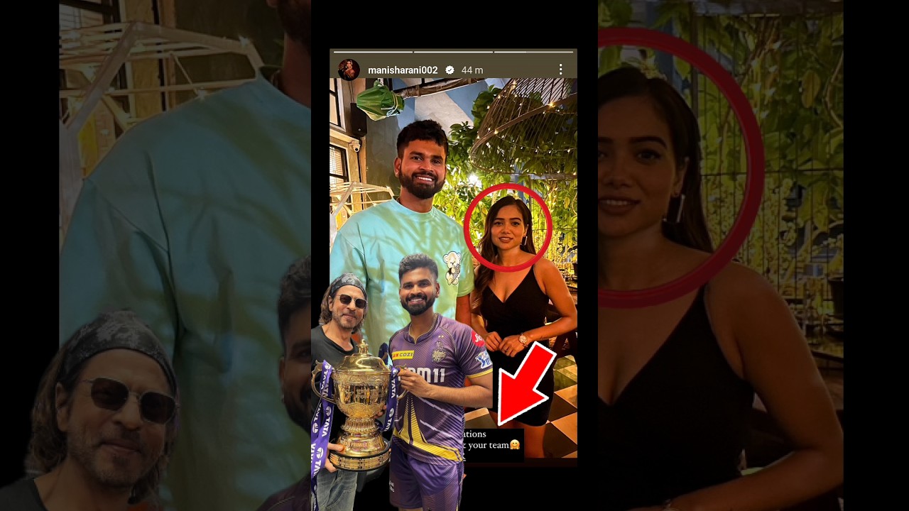 Manisha Rani special Instagram story for KKR team captain Shreyas Iyer #shreyasiyer