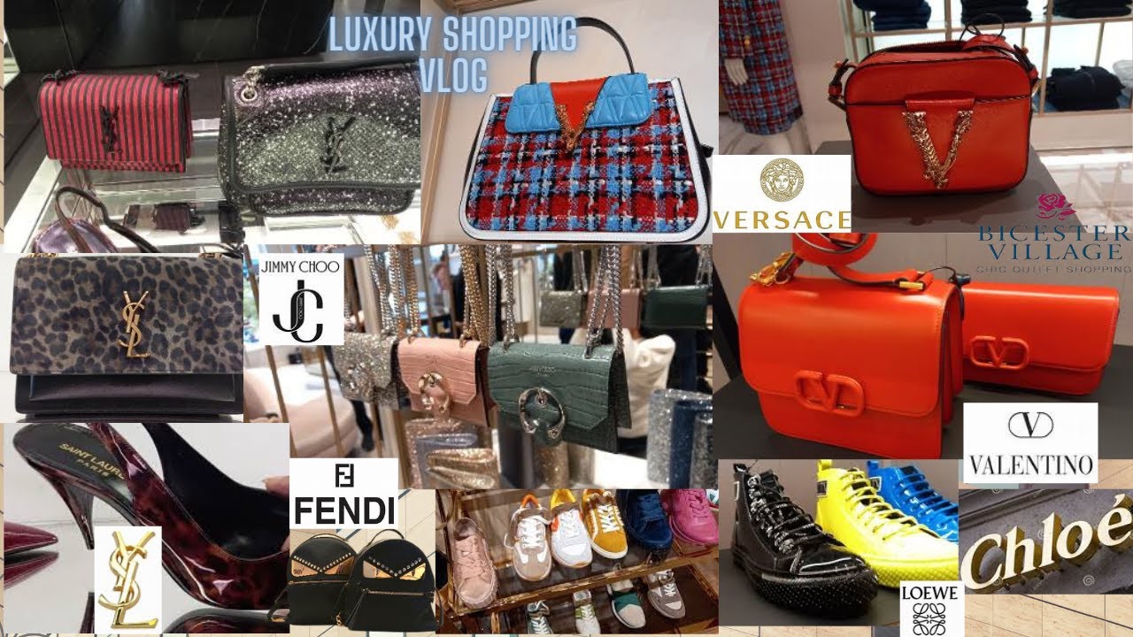 Bicester Village/YSL-Fendi-Versace-Valentino-Chloé-Loewe...Luxury Shopping Vlog