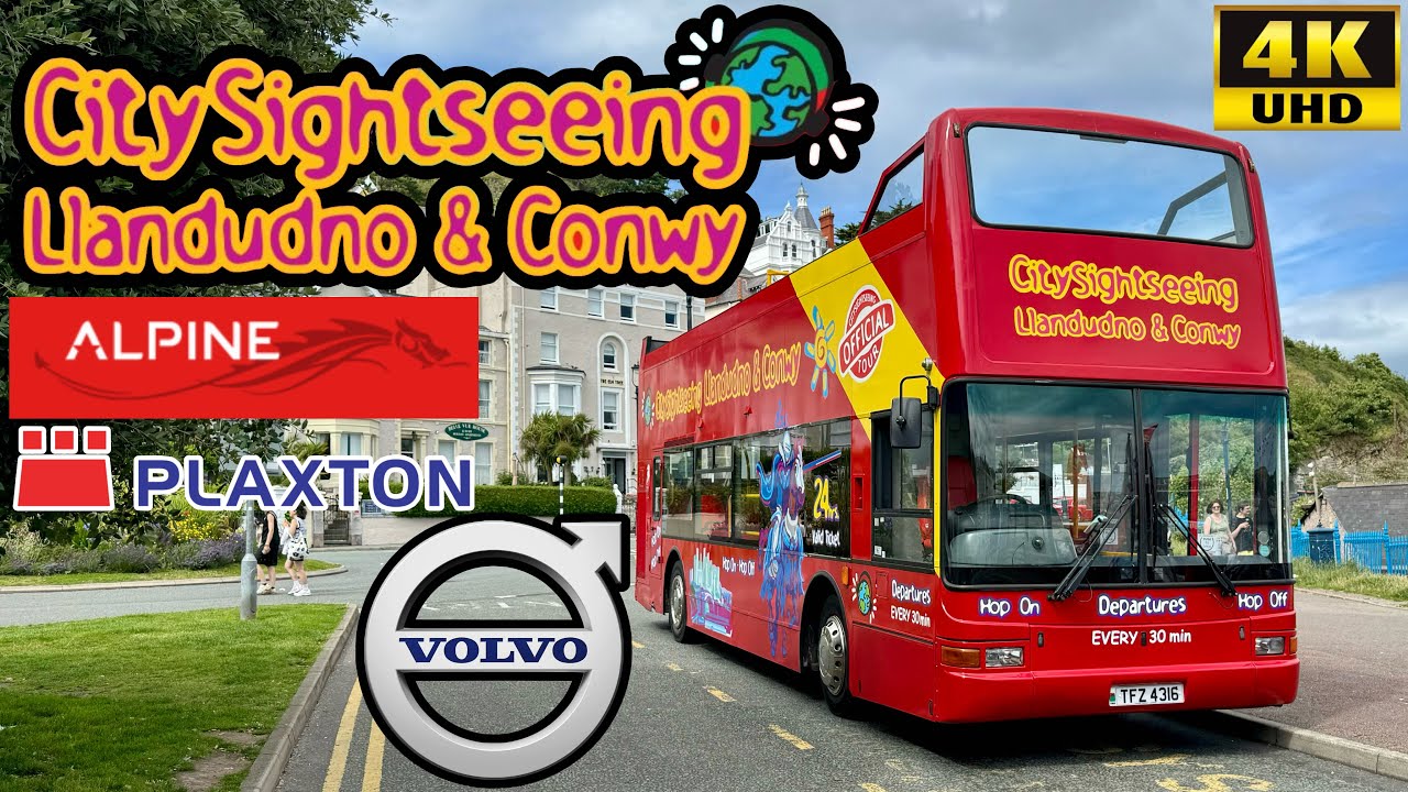 [Worldwide City Sightseeing Wales: Llandudno to PenrhynBay, Rhos-on-Sea] Plaxton President VolvoB7TL