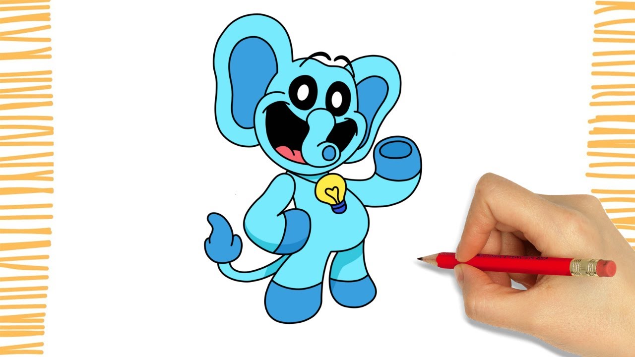 Como Desenhar o BUBBA BUBBAPHANT I POPPY PLAYTIME