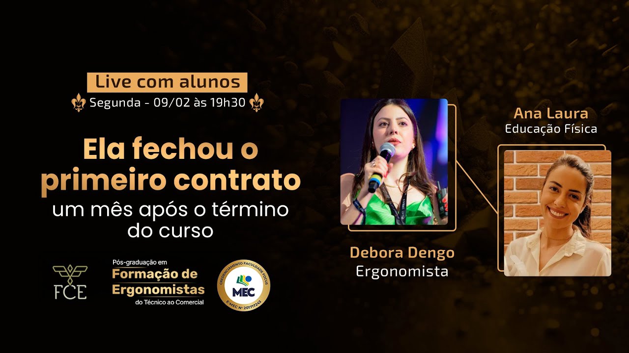 Ela fechou o primeiro contrato 1 mês após o curso