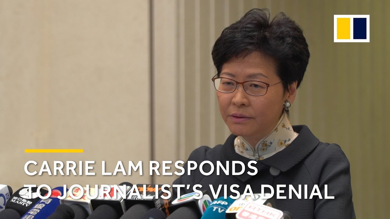 Carrie Lam responds to denial of visa for Victor Mallet, British journalist at Financial Times