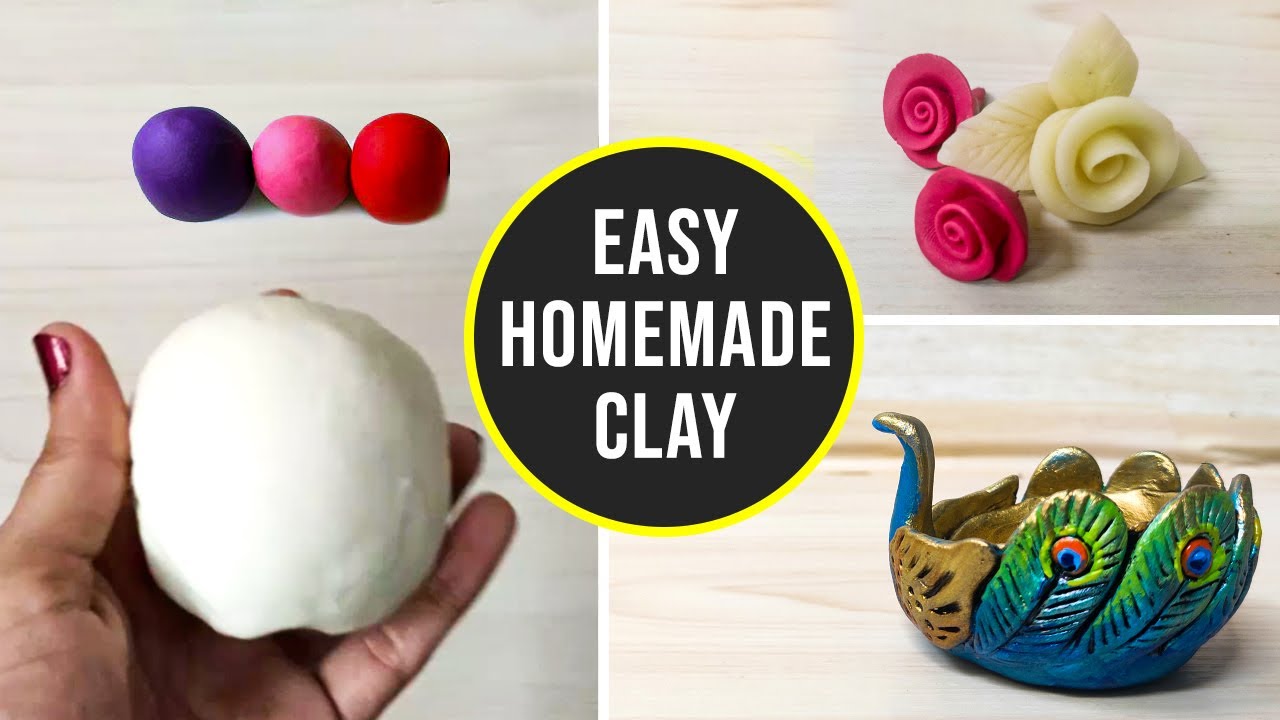 Homemade Clay | How to make clay at home |  Homemade Clay Recipe