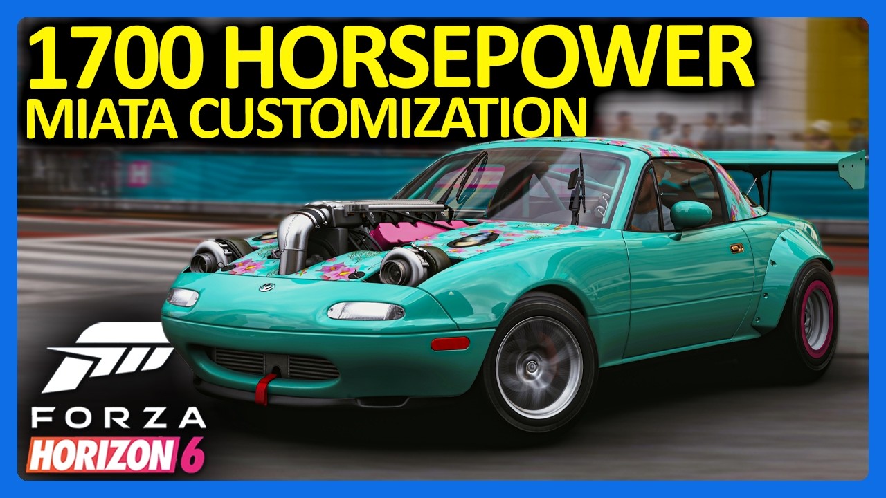 Forza Horizon 6 : 1700 Horsepower Miata Forza Edition Customization!!  (FH6 Gameplay)