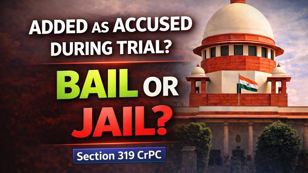 &ldquo;No Automatic Jail for Accused Added Under Section 319 CrPC: Supreme Court Judgment Explained&rdquo;