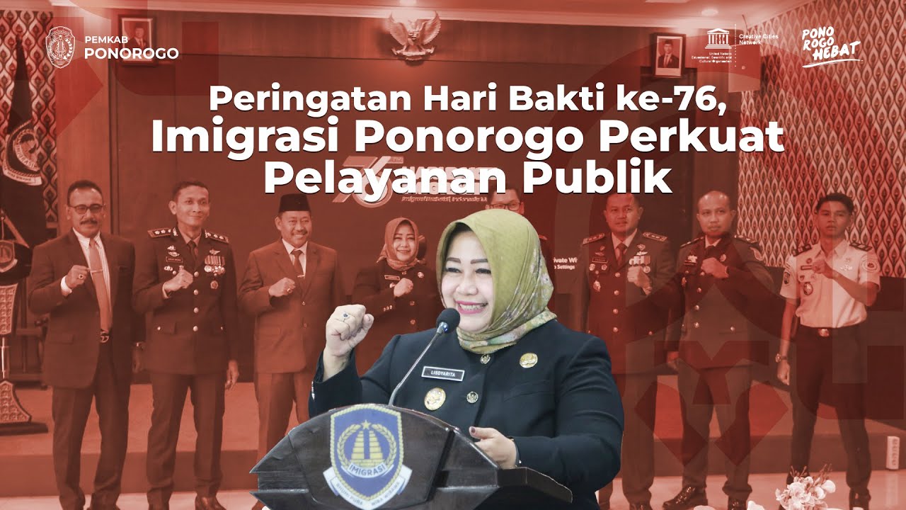 Peringatan Hari Bakti ke-76, Imigrasi Ponorogo Perkuat Pelayanan Publik