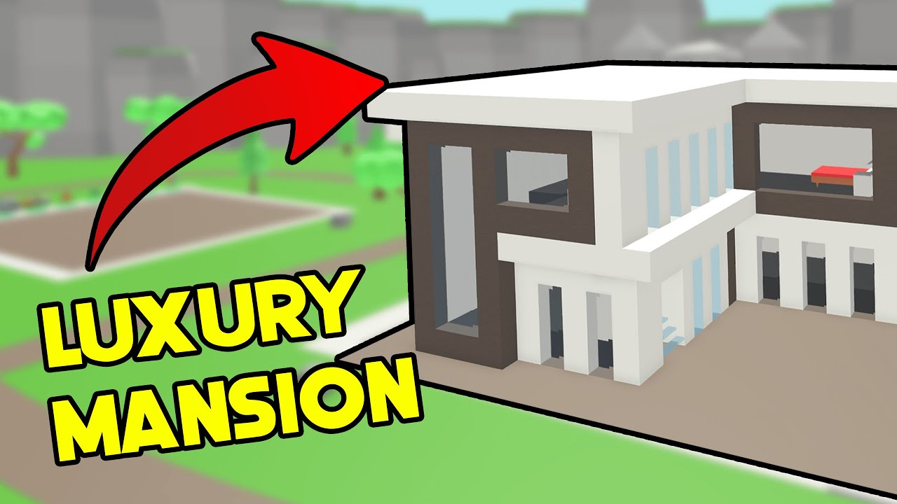 I made a Luxury Mansion in Roblox Build to Survive!!!
