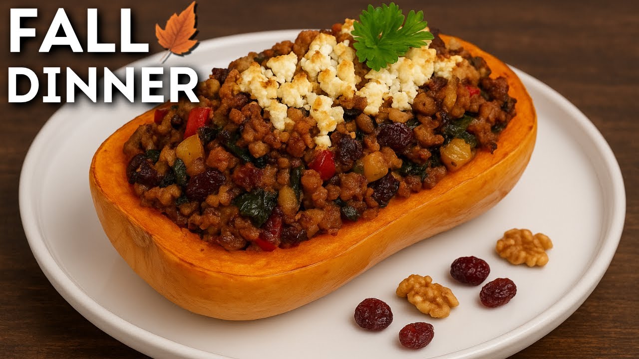 Stuffed Butternut Squash | The Ultimate Fall Dinner 🍂