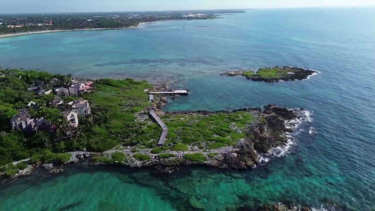 Cancun, Mexico Flying the drone - Barcelo Maya Rivera resorts