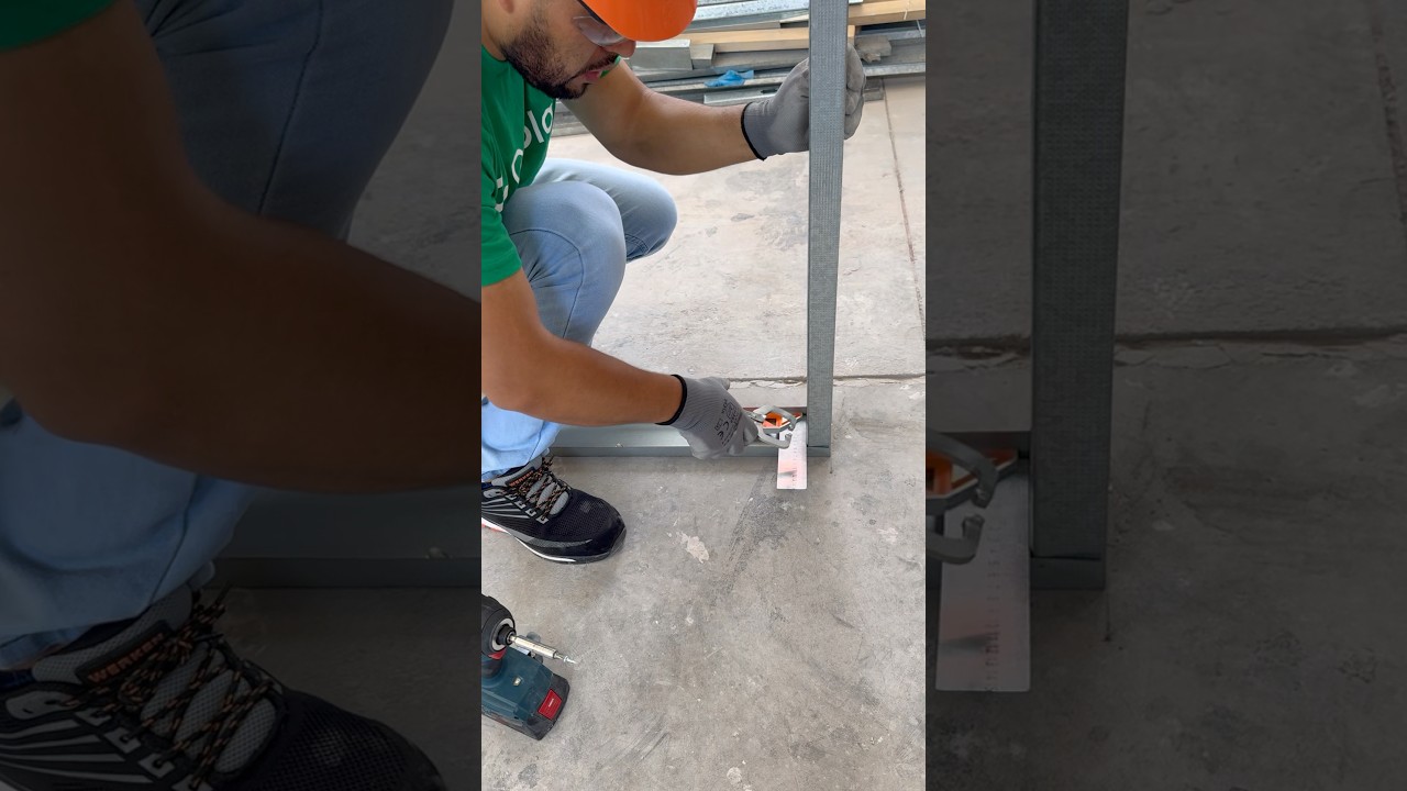 As&iacute; se comienza hacer una pared de Drywall