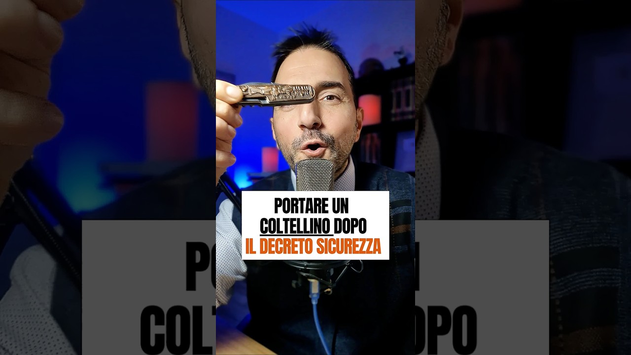 Portare un coltellino dopo il decreto sicurezza...