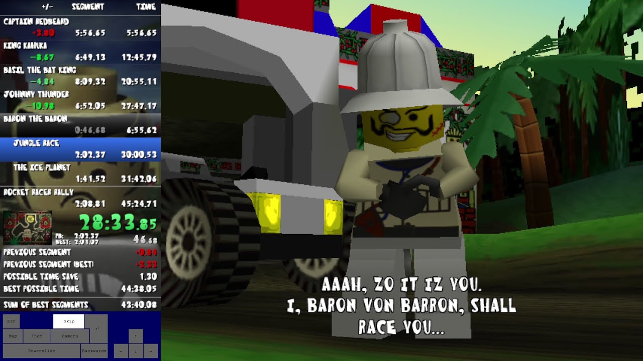 LEGO Racers: any% Glitchless Speedrun in 45:04.79