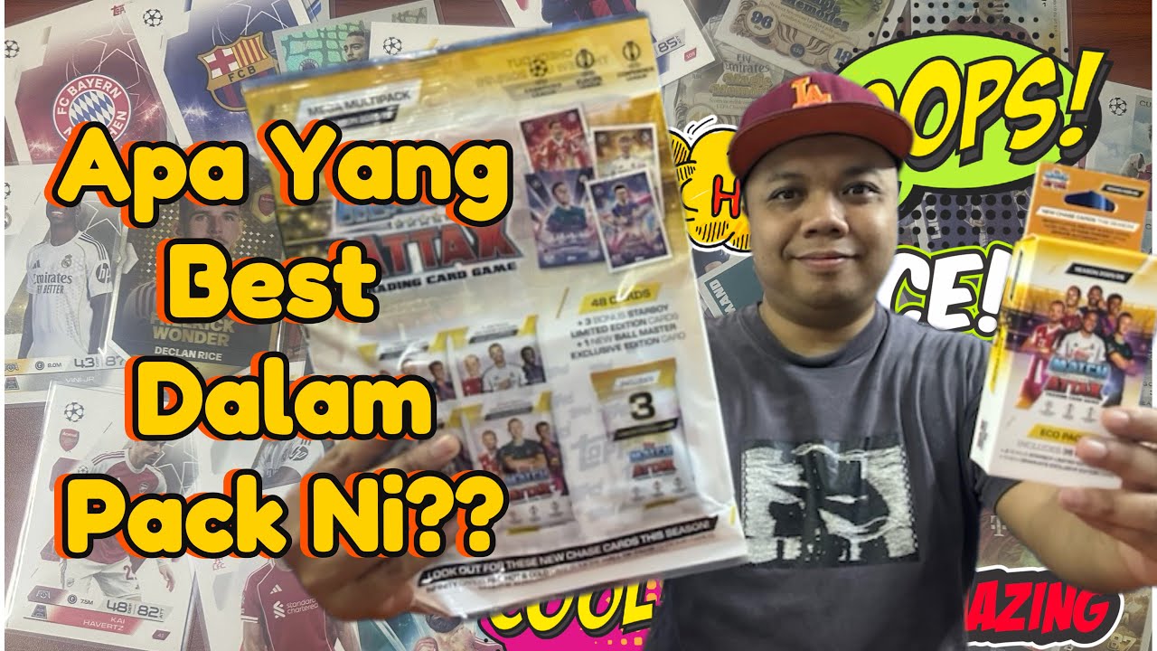 AKU CUBA BUKA ECO PACK DAN MEGA MULTIPACK TOPPS MATCH ATTAX (EP43)