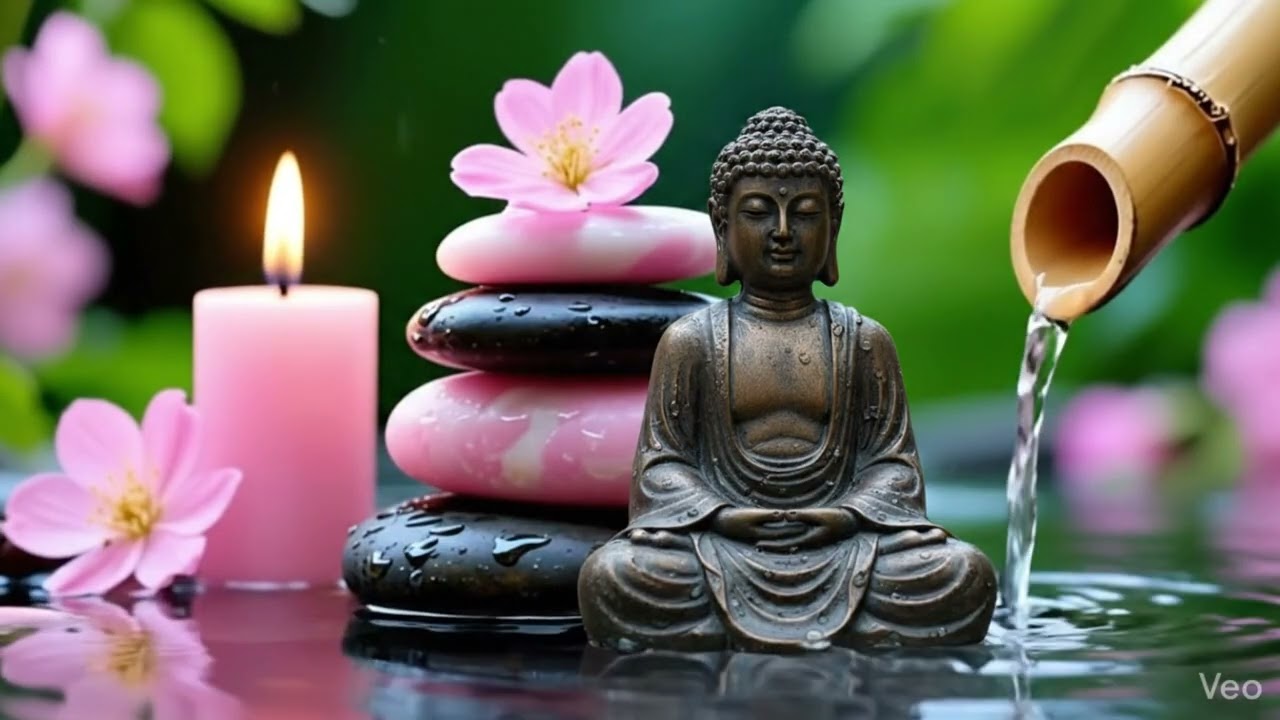 Sleep Music for Deep Sleep - Bamboo Water Sounds for Relax, Reduce Stress & Calm the Mind, Healing
