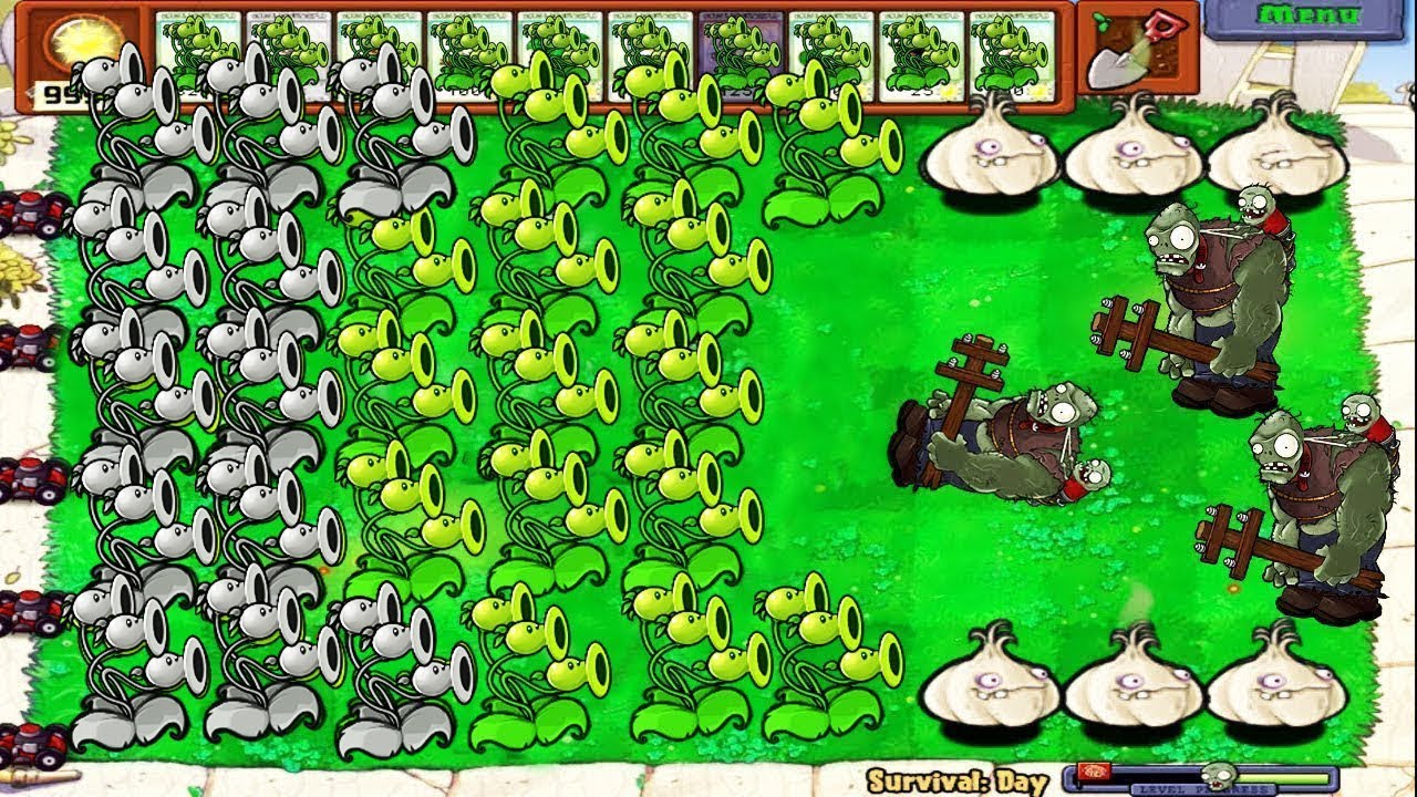 Amazing Hack 589 Zombistein vs Threepeater PVZ Battlez