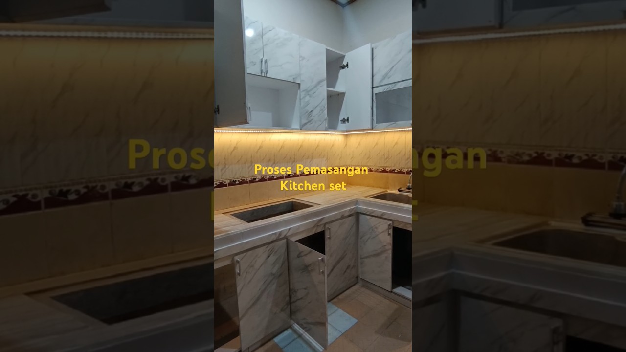 Kitchen set setting on site #interiordesign #interior #kitchen #kitchenset #home #realestate #house