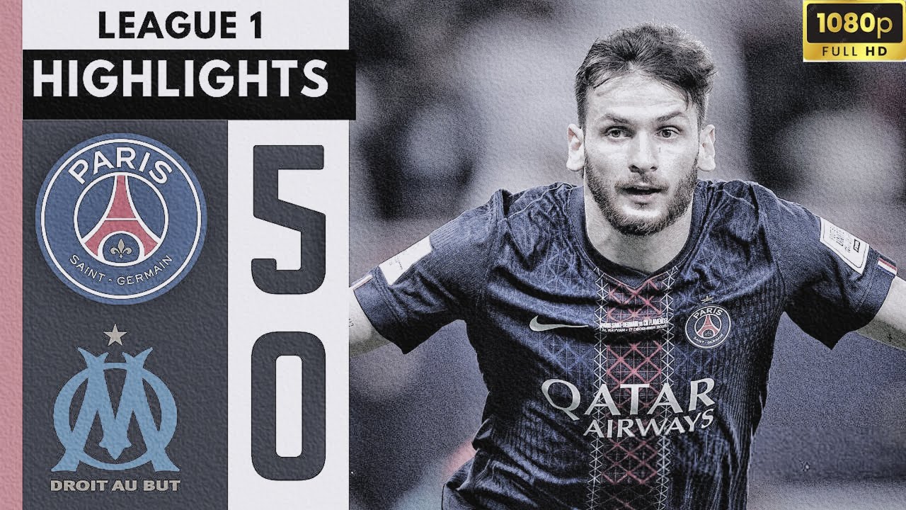 ⚽PSG - Marseille 5-0 | Résumé étendu | Ligue 1 française 2025-26