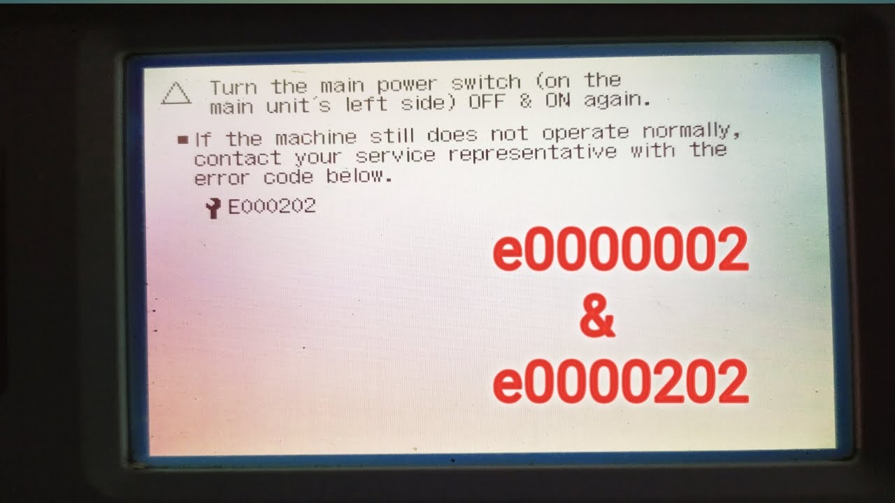 Canon ir2520 | ir2525 | ir2530 error code e000002 problem solution | e0000202| Extra Rk