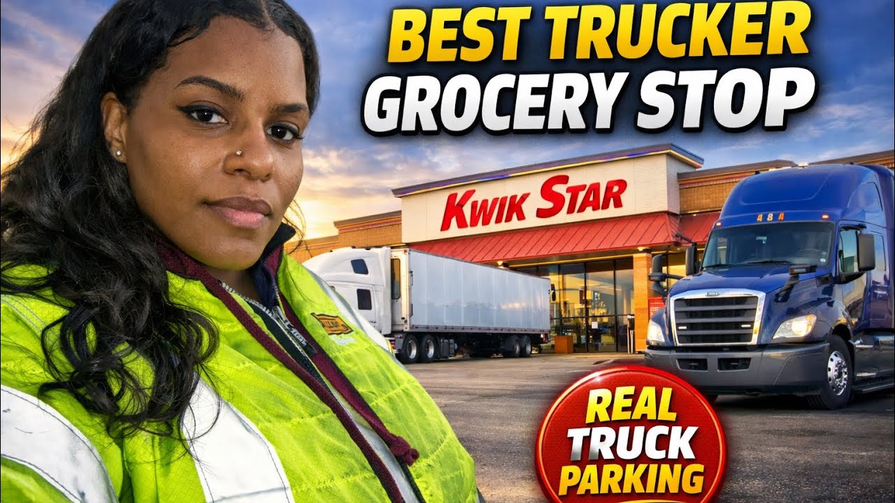 The BEST Grocery Truck Stop for Truckers (Real Parking + Good Prices)