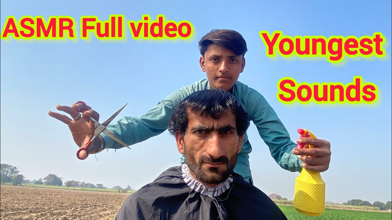 ASMR youngest Barber 💈 ln the world 🌍 fast & Slow Haircut 💇 Dirty  Man Haircut