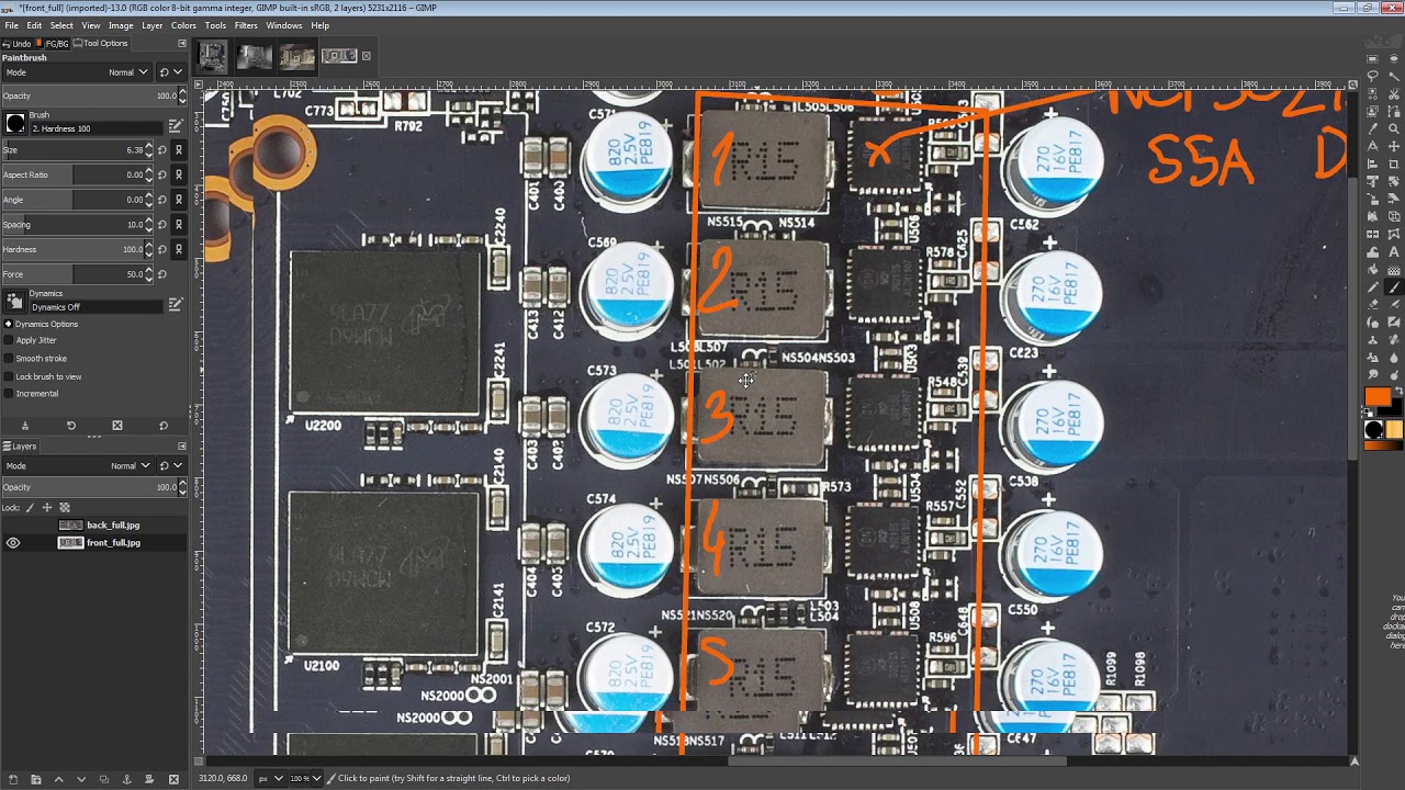 GPU PCB Breakdown: XFX RX 5700 XT THICC II