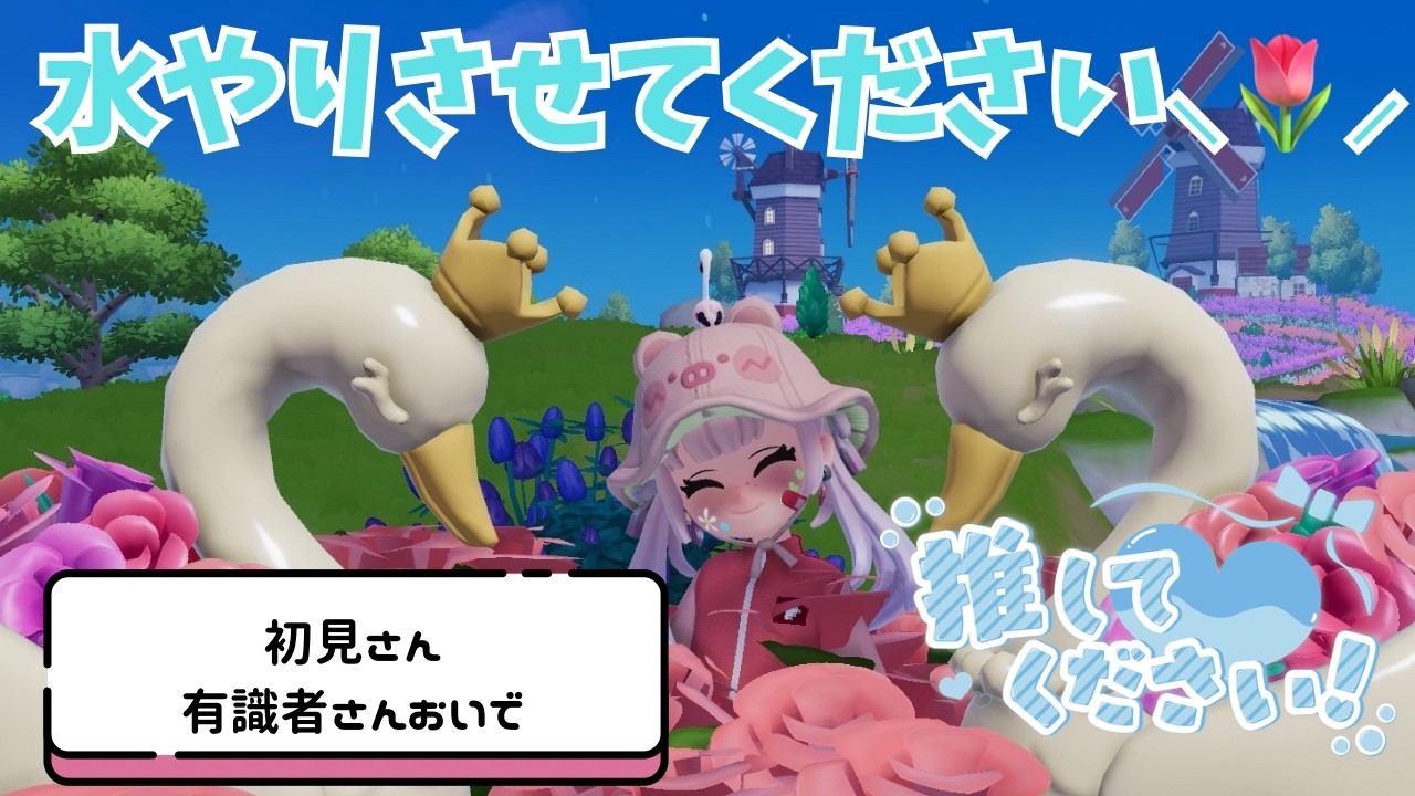 【可愛すぎ注意❤】ハートピアスローライフ🔰　ぽかぽか朝活🌤水やりとデイリーなど　#雑談　【#双葉茶々 #初見さん大歓迎 】