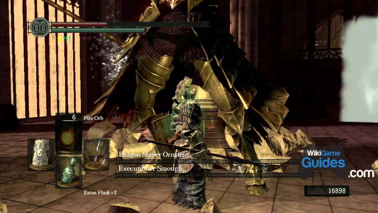 Dark Souls Walkthrough - Smough and Ornstein Boss Fight (Killing Ornstein Last) & Placing the Lordvessel (Part 067)