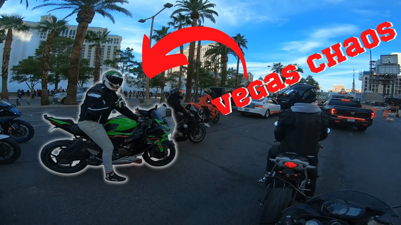Group Riders Take Over Vegas With 2023 Ninja Zx6r
