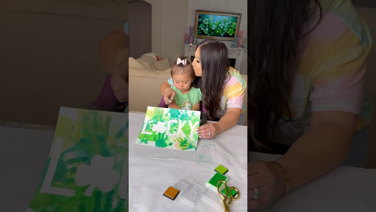 St. Patrick’s Day lucky handprint craft ☘️