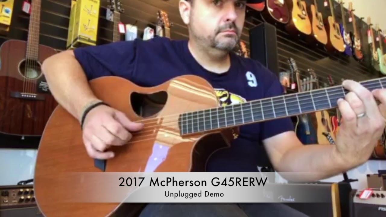 McPherson G45RERW 4.5 California Redwood Top/East Indian Rosewood Back & Sides Demo