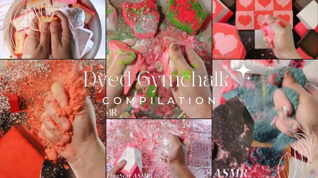 Dyed Gymchalk Crush Compilation @FingStarASMR2024 