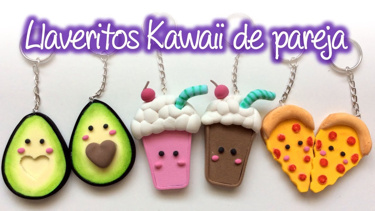 Llaveritos Kawaii de pareja, Kawaii couple keychains