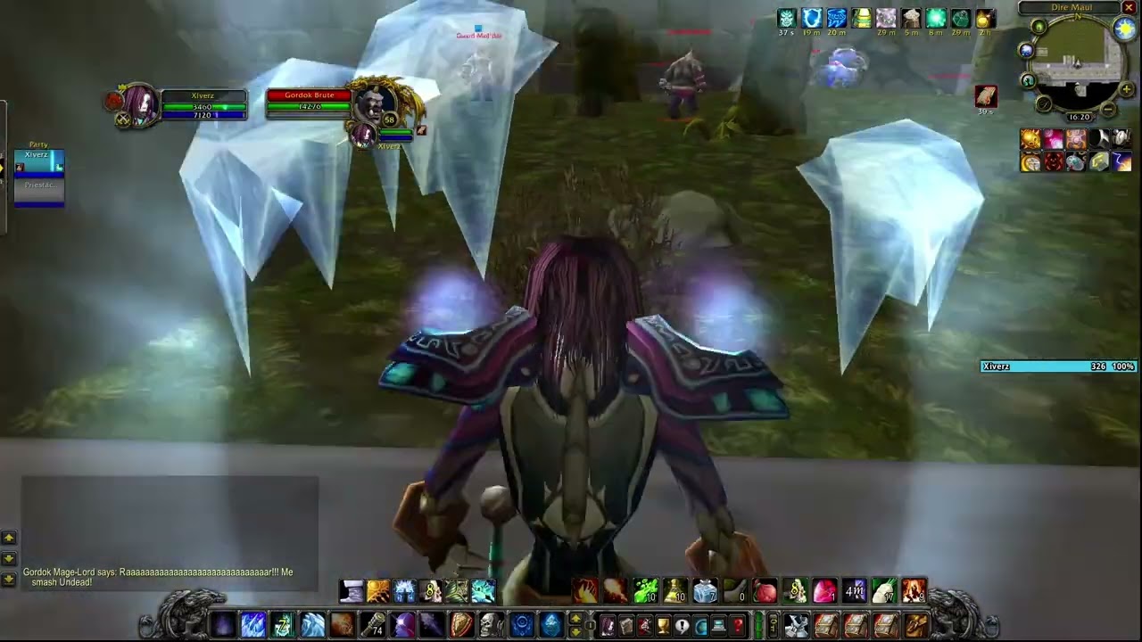 Dire Maul W + N boost 125k exp 600+ gph