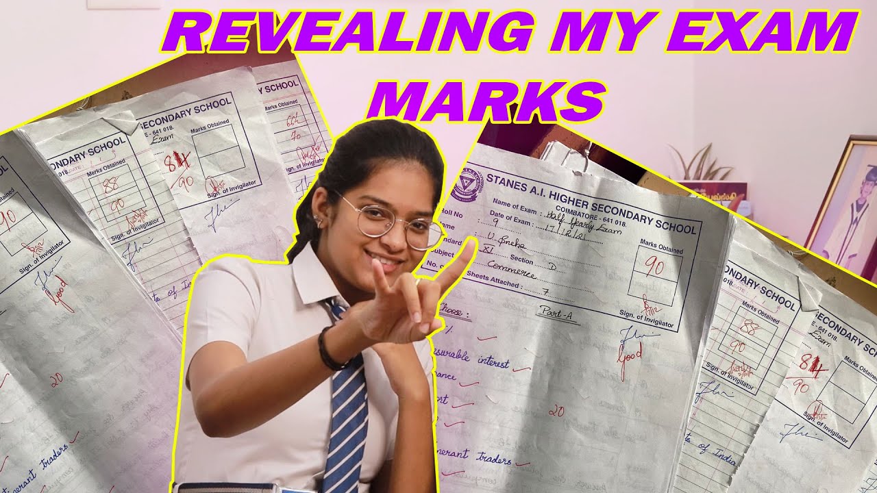 REVEALING MY HALF YEARLY EXAM RESULTS ⭐️ || Exam fever over || happy snegu || #Sneholic