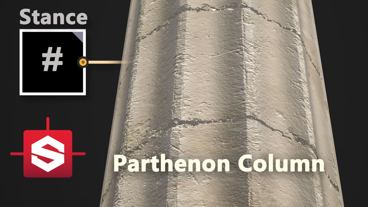 Parthenon Column - Substance Designer Material Breakdown