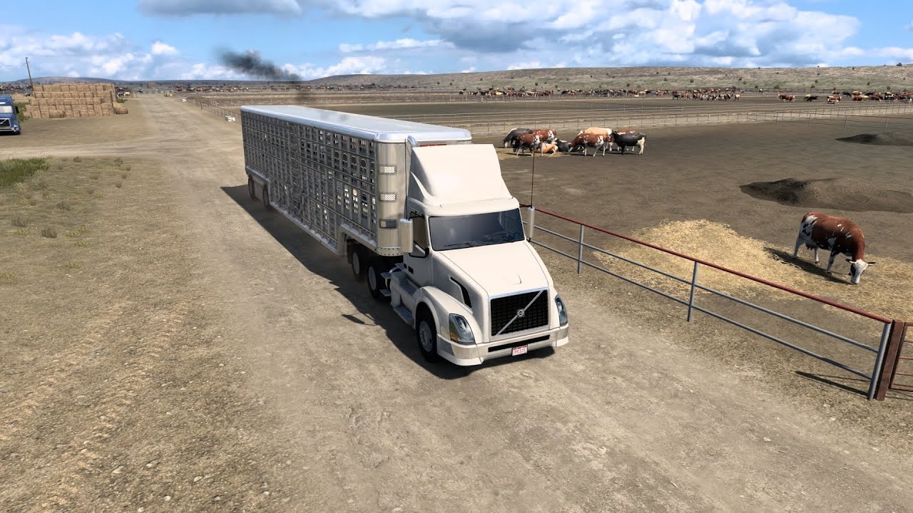 VOLVO VNL  transportando ganado vivo | American Truck Simulator