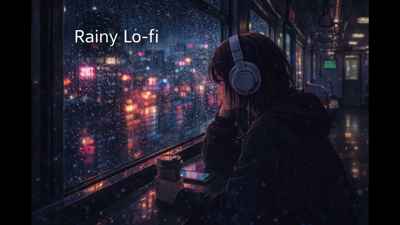 Rainy Cafe LoFi ☕ Relaxing Study Music for Work / Sleep (1 Hour)
