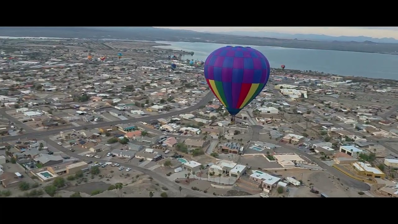 1/24/26 Lake Havasu Balloon festival from gyrocopter 