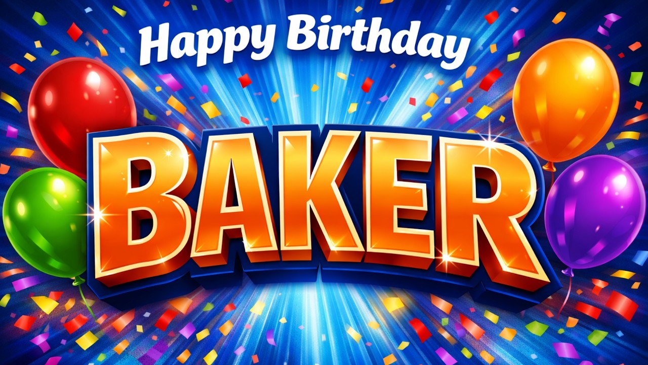 Happy Birthday Baker 🎂 | Birthday Song for Baker | Personalized Birthday Wishes